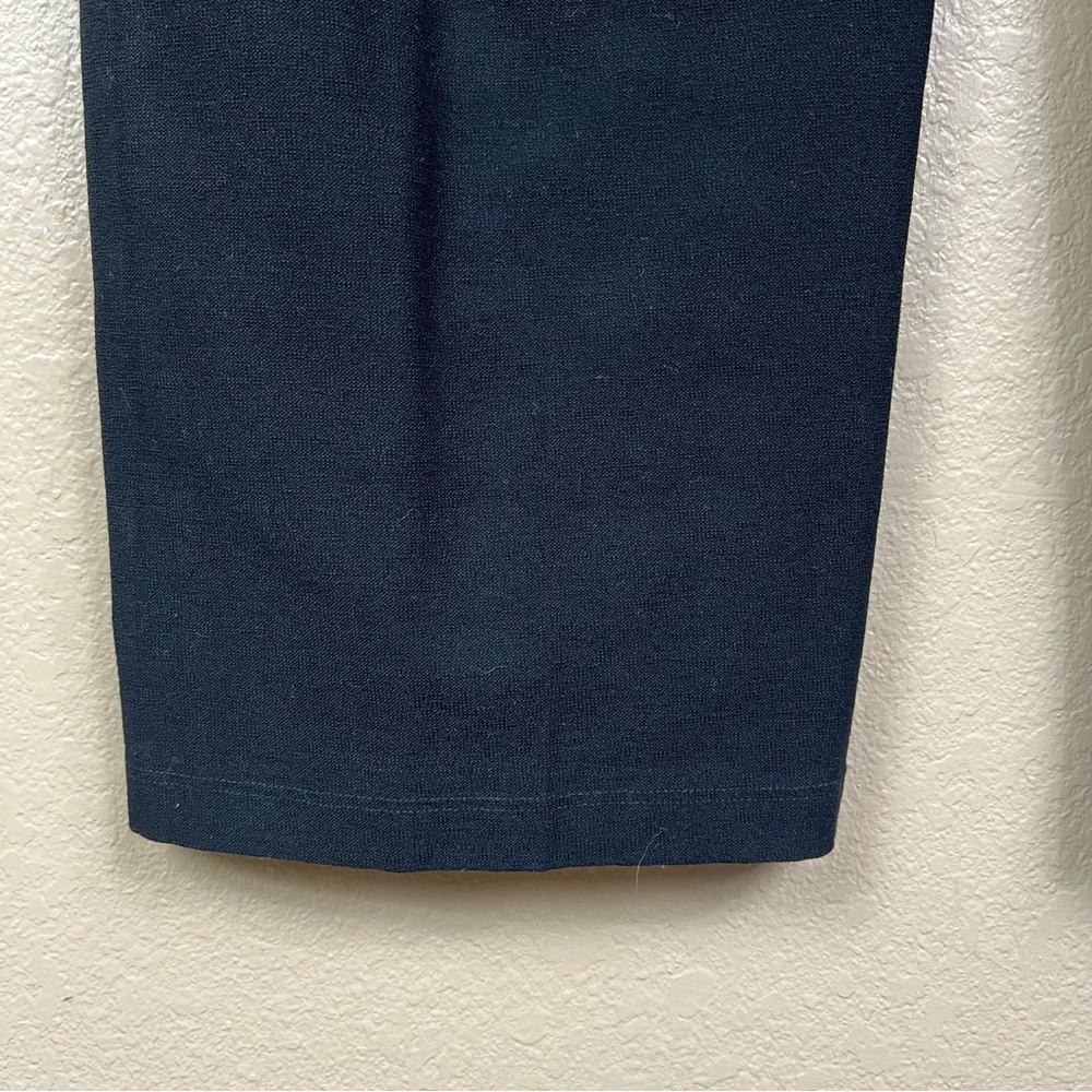 Eileen Fisher Black Cropped Straight Leg Pants - Picture 6 of 7
